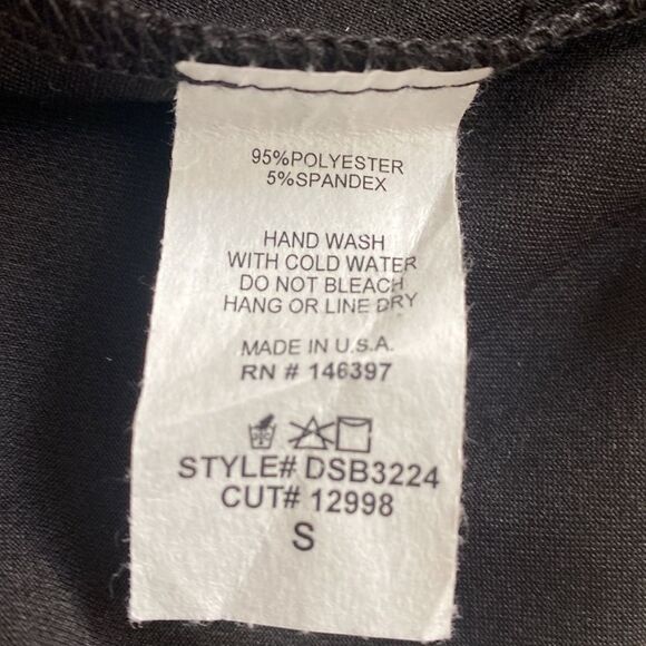 Dolls Kill Endless Blu Long Sleeve Shiny Leather Look Bodysuit w Side Cutouts - Picture 7 of 7